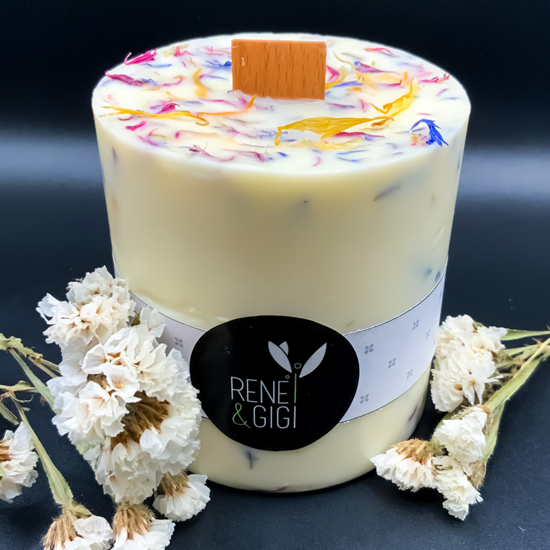 Plant / Floral Scented Pillar Candle