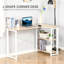 Barnabas L-Shaped Metal Base Computer Desk