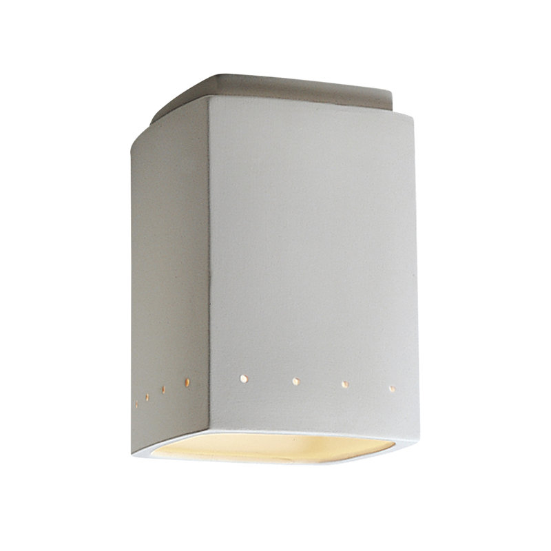 Aayansh - Rectangle d'extérieur avec encastré Perfs - Bisque - GU24 DEL