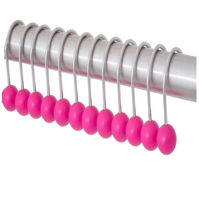Polyresin Rust Resistant Shower Curtain Hook