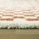Noor Chequered Burnt Orange/Cream Rug