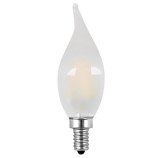 Feit Enhance CA10 (Flame Tip) E12 (Candelabra) Filament LED Bulb Daylight 60 Watt Equivalence 2 pk