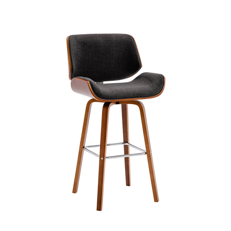 Swivel Bar Stool, Dark Grey
