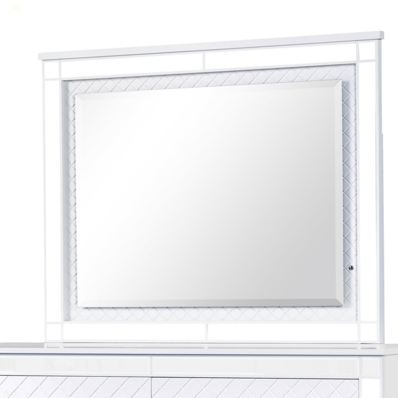 Miroir Livorno G02790-M, champagne argenté