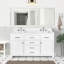 Meuble-lavabo moderne en bois massif avec lavabo, armoire de 60 pouces