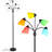 Medusa 74 in. Modern 5-Light Height Adjustable Gooseneck LED Floor Lamp with 5 Cone Shades-62954059