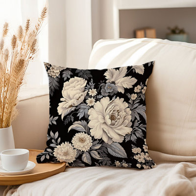 Floral Luxe Floral Pattern Flowers I Pillow Cover