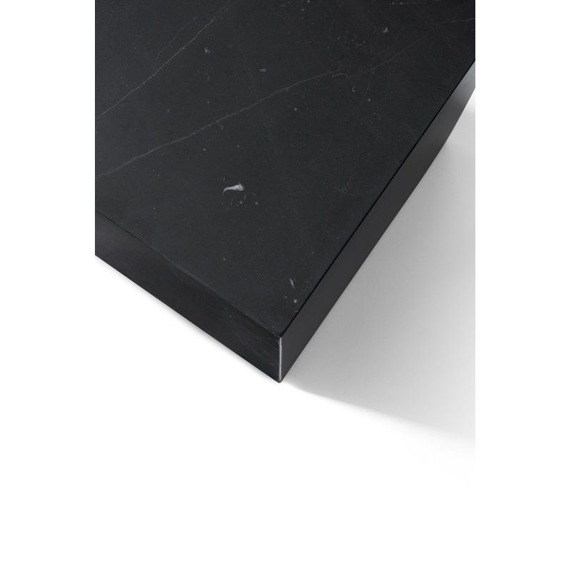 Plinth Coffee Table, Black Marquina
