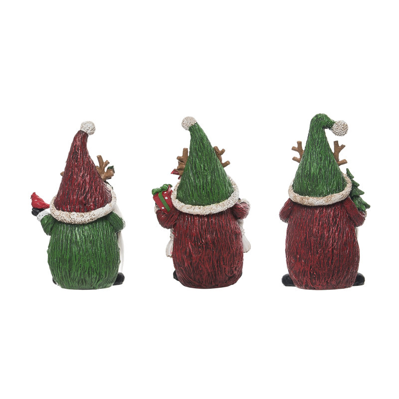  Ensemble de 3 décorations de Noël en résine