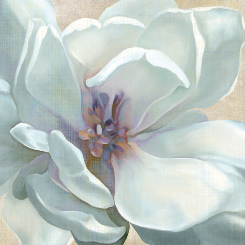 « white fleur i », impression sur toile