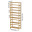 Pravya 161cm H x 26cm W Bamboo / Rattan Bookcase
