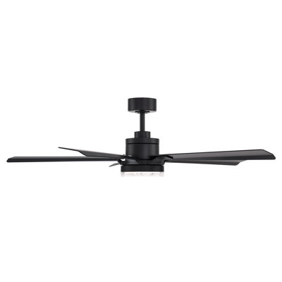 Radiant 5-Blade Smart Ceiling Fan With Integrated Dimmable LED Light and Bluetooth Remote Control Included, Selectable Color Temperature (2700K, 3000K, 3500K, 4000K)