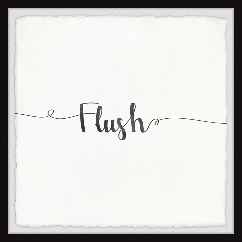 Flush - Art textuel avec cadre photo, H 12 po x l 12 po x P 1,5 po