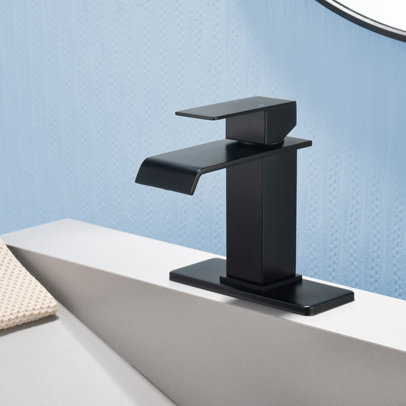 Bathroom Faucet, Modern Single Handle Bathroom Faucets For 1 Or 3 Hole Bathroom Sink Faucet Vanity Washbasin Faucet Lavatory Mixer Taps With Pop-up Drain And Supply Hoses
