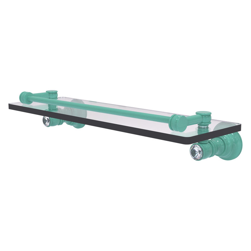 Tablette flottante Carolina, H 3,3 po x l 16 po x P 5,54 po, Vert écume de mer
