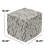 Hampton Square Pouf Ottoman - Latte Flame-1781876264