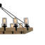 Lustre carré / rectangulaire pour îlot de cuisine à 12 lumières Devontavius