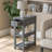 24'' Tall End Table, Narrow Side Table with Drawer and Shelves for Small Space-664805224