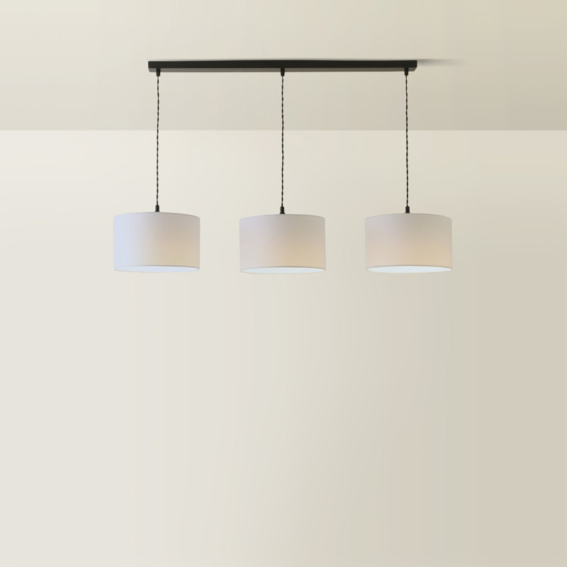 Albeiro 3 - Light Pendant, White, Matte Black