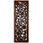  Wall Panel - 36 Inch Leaf and Scrollwork Pattern, Brown Mango Wood and MDF Wall Decor