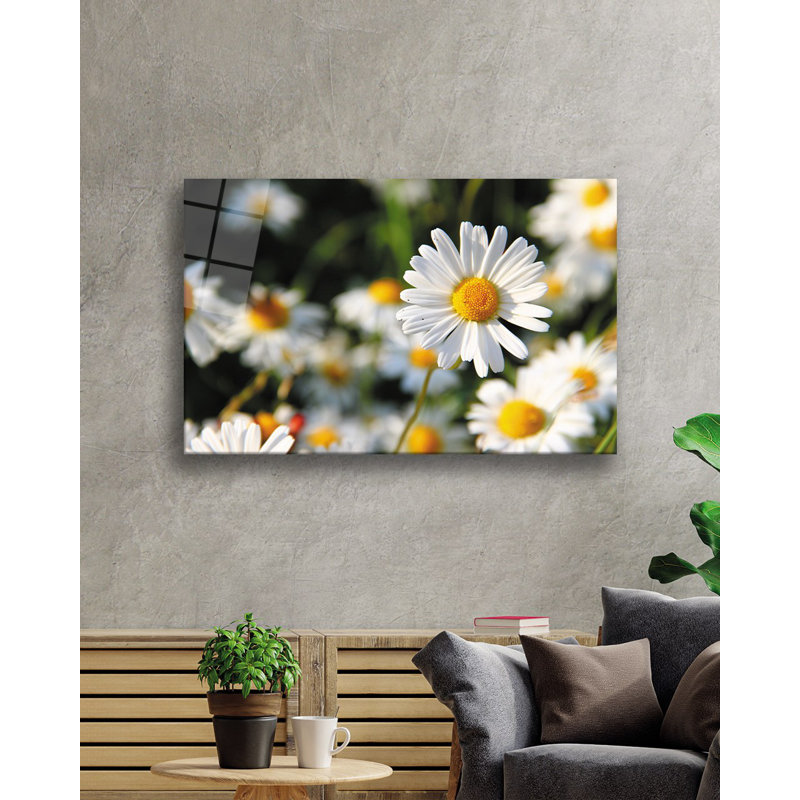 Élégante peinture décorative en verre trempé 18,1 po x 28,3 po | 100% verre trempé, épaisseur: 0,16 pouce | Superbe œuvre d'art pour la décoration intérieure, le salon et les espaces de bureau, durable et facile à nettoyer