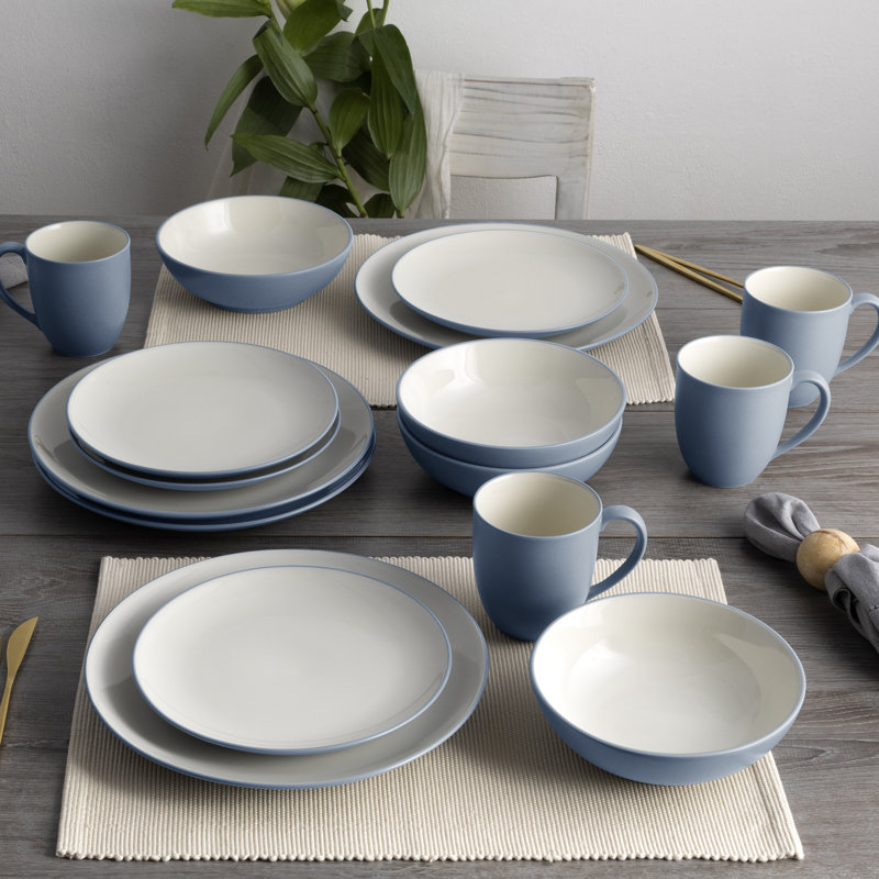 Noritake Colorwave Coupe Dinner Plates, 10-1/2", Ice