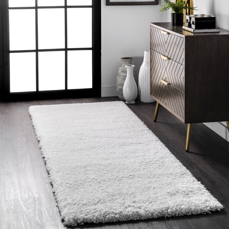 Rush Solid Colour Area Rug, Runner 81 x 244cm