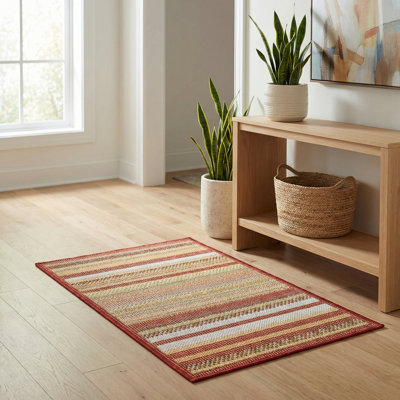 Terrill Striped Indoor / Outdoor Rug