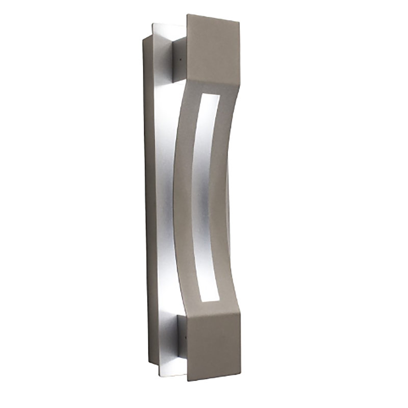 Lieba Aluminum LED Flush Mounted Sconce, 3000, Silver