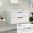 30" Wall Mounted Bathroom Vanity Base Only without Sink Top, Soft-close Drawers, Eco-friendly Hand Paint-99358139