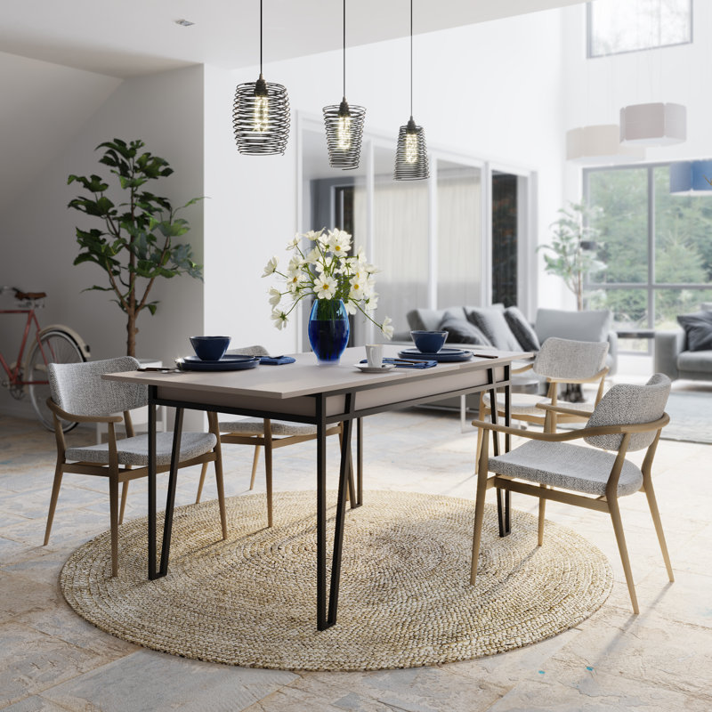 Pal 76 Cm Extendable Butterfly Leaf Dining Table, Light Mocha