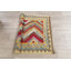 Tapis de zone verte en laine à fait main kilim chevron Allenford