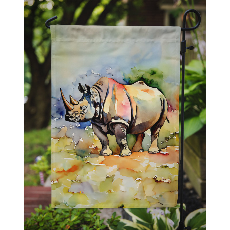 Drapeau de jardin Rhinoceros