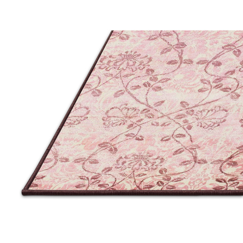 Tapis beige/rouge contemporain, Rectangle 2 pi x 5 pi