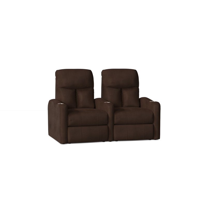 Causeuse de cinéma maison (rangée de 2), Java Smartsuede, Électrique