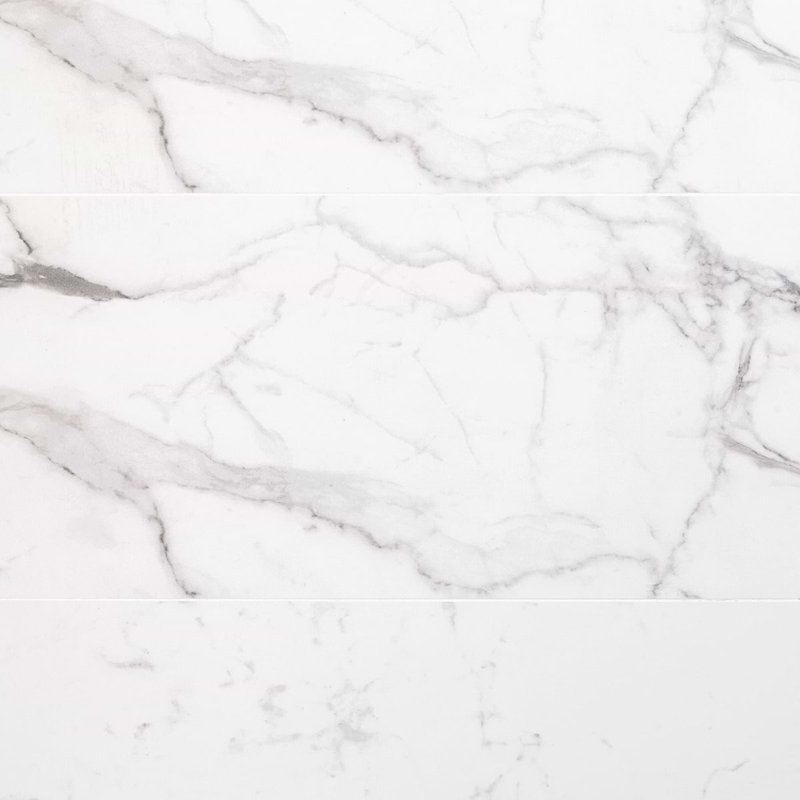 Dreamstone 12X24 Matte Porcelain Tile, Statuario Venato Matte