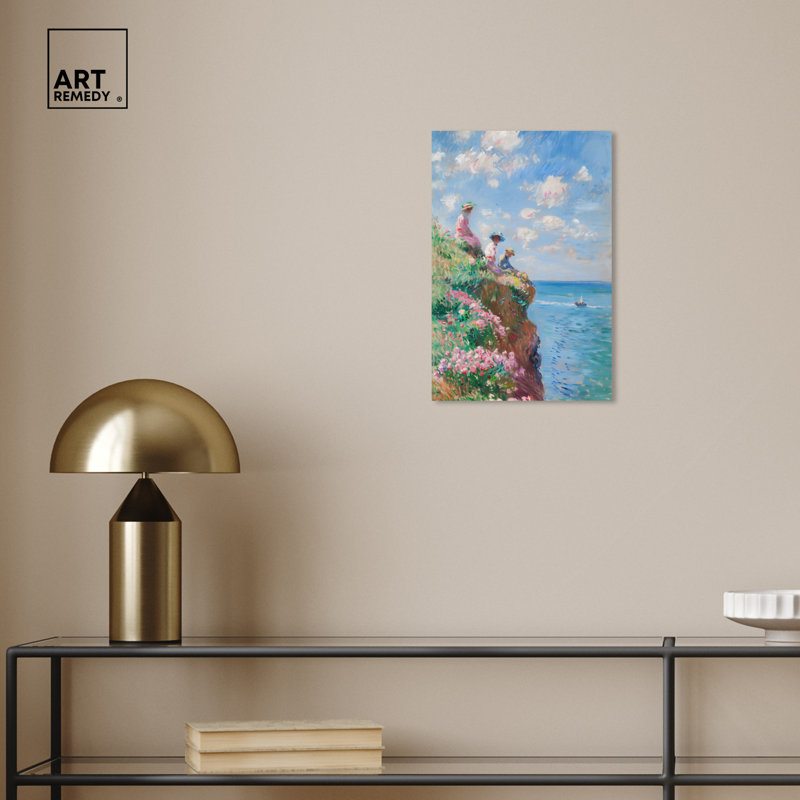 Au bord de la mer, Toile tendue, H 15 po x l 10 po