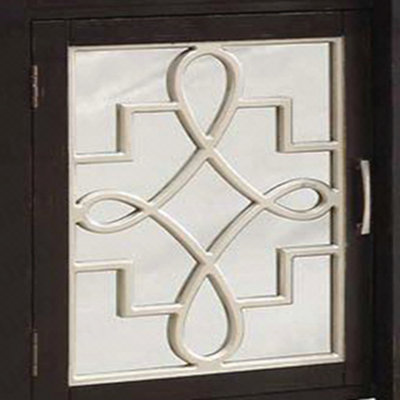 Console Cabinet, Kacia Antique Black Finish