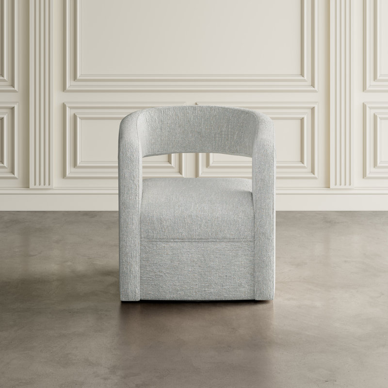 Cascia 30" W Polyester Swivel Barrel Chair, Spa