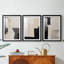 ABSTRACT Series DCLV  -Custom Framed  Premium Print W Matt - 3 Pieces-1359542772