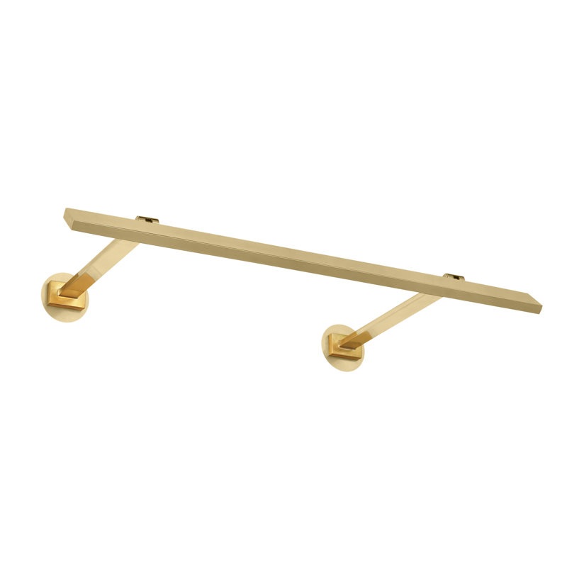 Botto LED Wall Mounted, 1.4" H x 18" W x 9.6" D, Hand-Rubbed Antique Brass