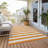 Lovell Washable Striped Indoor / Outdoor Rug-1718225602