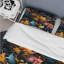 Literie céleste rose et bleu à motif cachemire-612897879