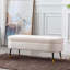Banc avec revêtement en fausse fourrure douce