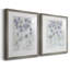 Lavande florale Fresco I - ensemble de 2 reproductions d'art sur toile encadrées