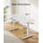 Glass Standing Desk with Writable Surface and Built-In Storage Drawers, Adjustable Height-110523599-110809674