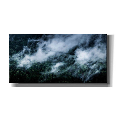 «Foggy Mornings In The Mountains» par Nicklas Gustafsson, art mural sur toile, 40 po x 20 po