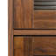 Bibliothèque contemporaine avec portes fermées en verre et armoire de rangement de bureau