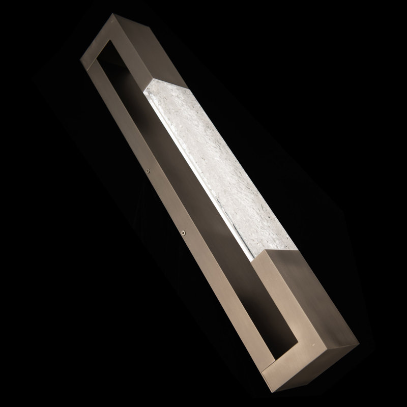 Ember Aluminum LED Flush Mounted Sconce, Antique Nickel