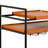 Serving Cart With Stemware Rack For Home Enhancement